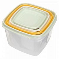 КОМПЛЕКТ КОНТЕЙНЕРОВ ДЛЯ ПРОДУКТОВ CLEVER 4ШТ, 0,25Л+0,45Л+0,75Л+1,2Л (Микс 1) 433160718