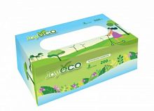 Салфетки косметические бумажные JOY ECO (А200) 2-сл 
