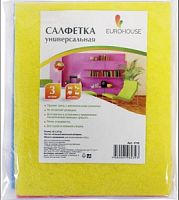 Салфетка бытовая вискоза 30х25 см ЭКО (А3) 1/20 ЕвроХаус