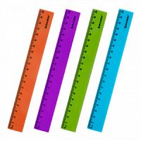 ЛИНЕЙКА пластик 20 см BRAUBERG "NEON" асс. 210773