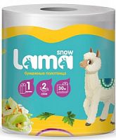 Полотенца  бумажные  Snow Lama (А1) 2-сл 1/12