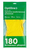 МАРКА Перчатки резиновые хозяйственные OPTILINE M  6 пар 1/40
